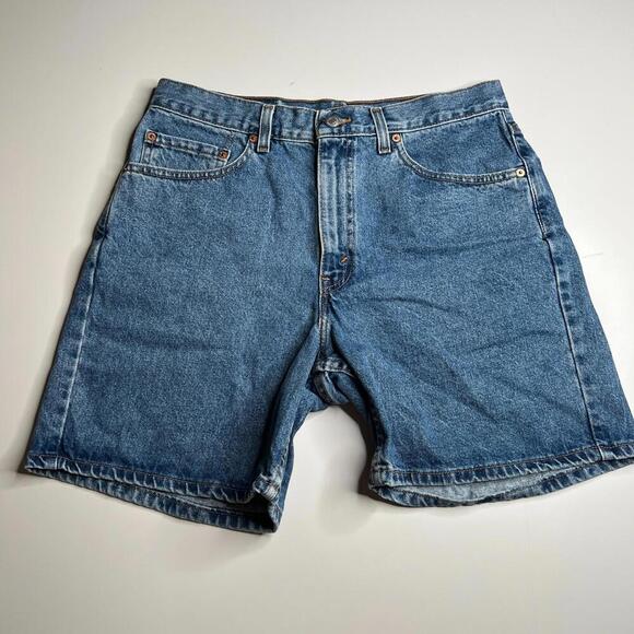 Vintage Levi’s 550 Relaxed Fit Denim Shorts Men’s 34 Made in USA Blue Jean Cut - Picture 1 of 9